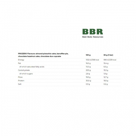 Pro Zero Bar 65g, Nutrend