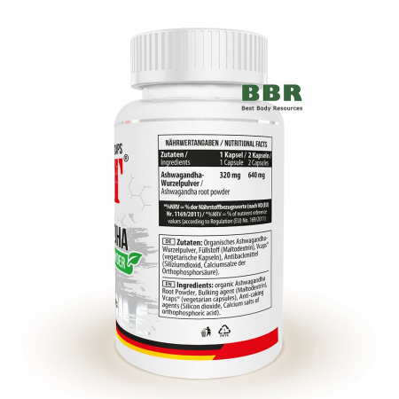 Ashwagandha Root Powder 100 Сaps, MST