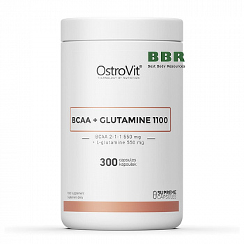 BCAA + Glutamine 1100 300 Caps, OstroVit