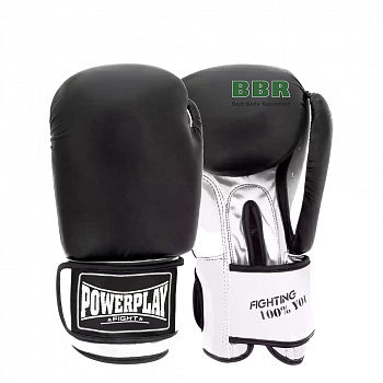 Перчатки Боксерские PP-3004 Classic Black-White, PowerPlay