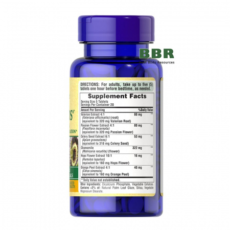 Calm Tabs with Valerian 100 Tabs, Puritans Pride