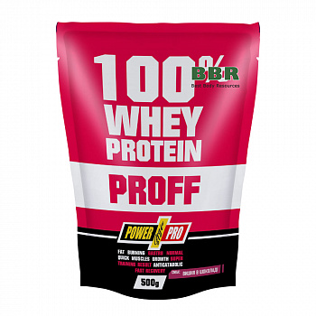 100% Whey Protein Proff 500g, PowerPro