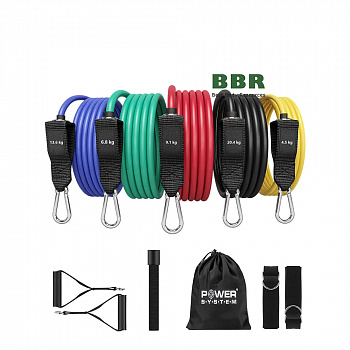 Набор трубчастых эспандеров PS-4099 Total Expander Set 5pcs, Power System