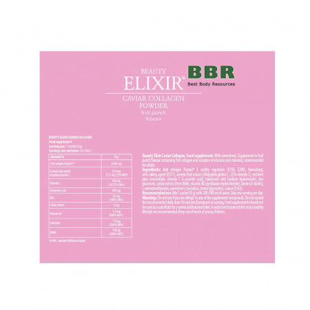 Beauty Elixir Caviar Collagen 270g, Fitness Authority