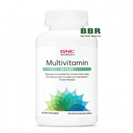 Womens Multivitamin 50 Plus 120 Tabs, GNC