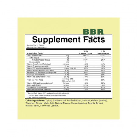 Multi Vitamin for Kids 27 Tabs, ChildLife