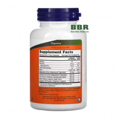 Candida Support 90 Veg Caps, NOW Foods