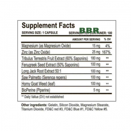 Black Tiger 100 Caps, Cloma Pharma