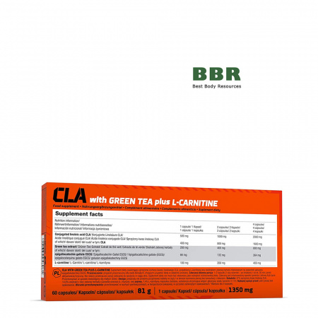 CLA with Green Tea plus L-Carnitin Sport Edition 60 Caps, Olimp