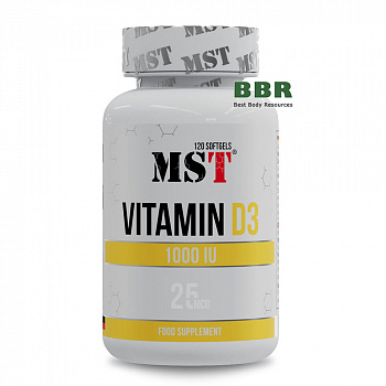 Vitamin D3 1000iu 120 Softgels, MST