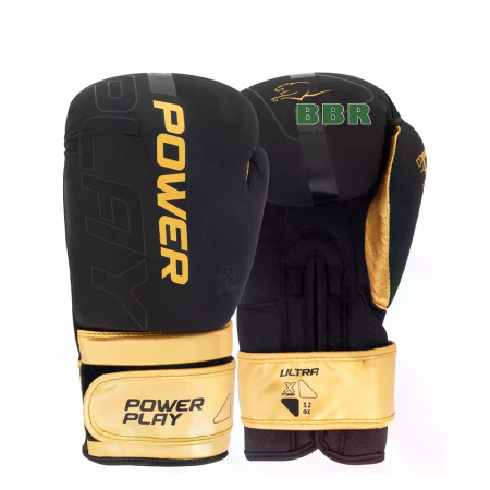 Перчатки Боксерские PP-3024 Ultra Mat Black-Gold, PowerPlay
