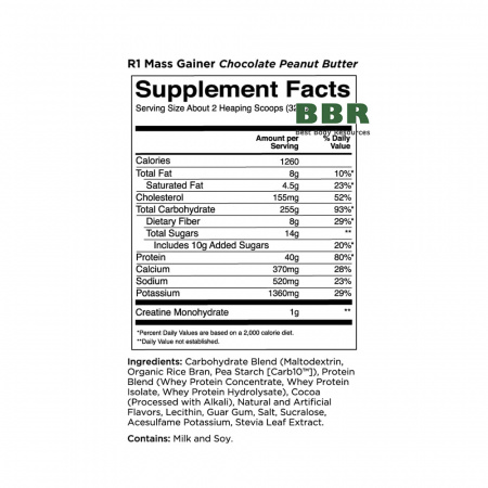 R1 Mass Gainer 2.6kg, Rule One