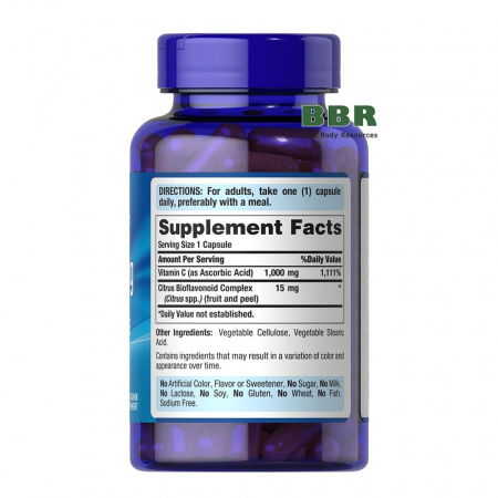 Vitamin C-1000 with Bioflavonoids 100 Caps, Puritans Pride