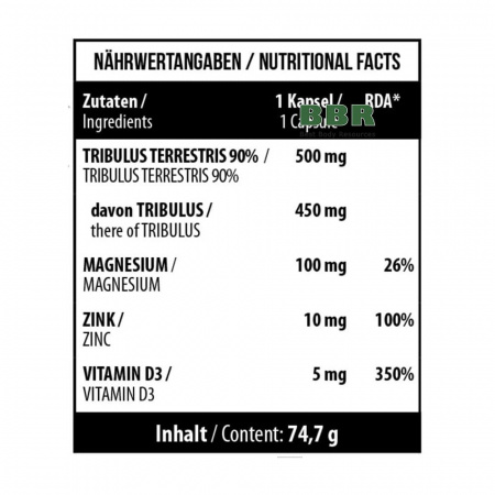 Tribulus 90 PRO 90 Caps, MST
