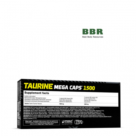 Taurine Mega Caps 1500 120 Сaps, Olimp