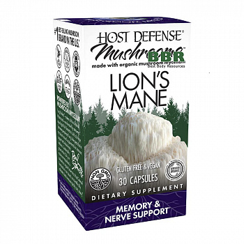 Lion`s Mane Mushrooms 30 Caps, Host Defense