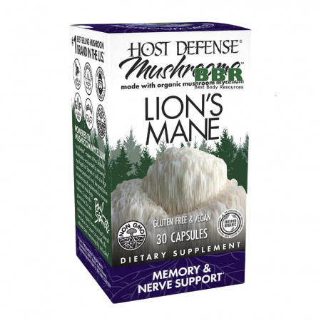 Lion`s Mane Mushrooms 30 Caps, Host Defense