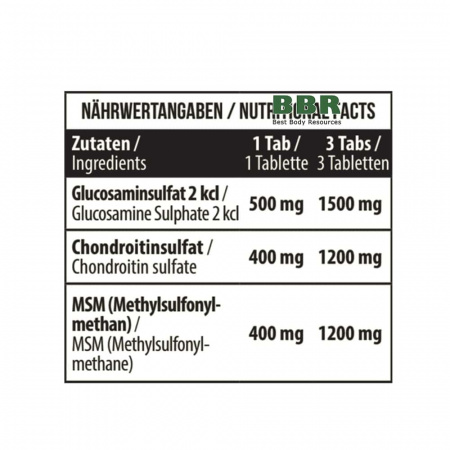 Glucosamine Chondroitin MSM 90 Tabs, MST