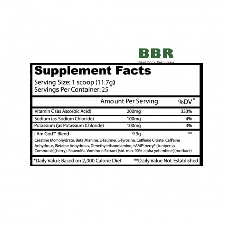Пробник I am GOD 11.7g, Insane Labs