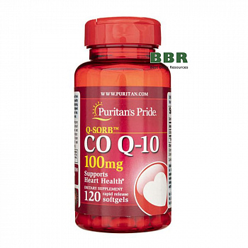 Q-SORB Co Q10 100mg 120 Softgels, Puritans Pride