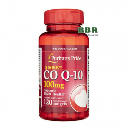 Q-SORB Co Q10 100mg 120 Softgels, Puritans Pride