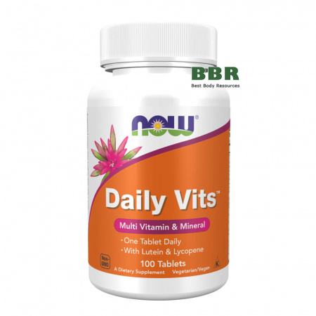Daily Vits 100 Tabs, NOW Foods