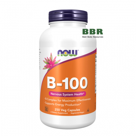 B-100 250 Veg Caps, NOW Foods