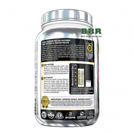 Premium Gold Whey Protein Protein 1010g, MuscleTech