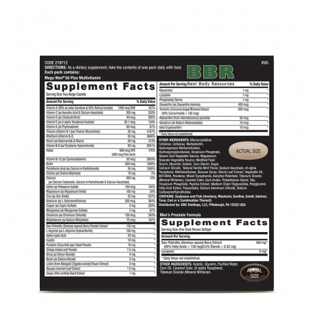 Mega Men 50 Plus 30 Packs, GNC