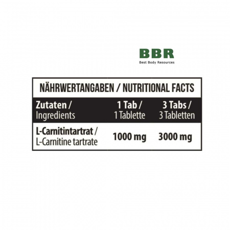 L-Carnitine 1000mg 90 Tabs, MST