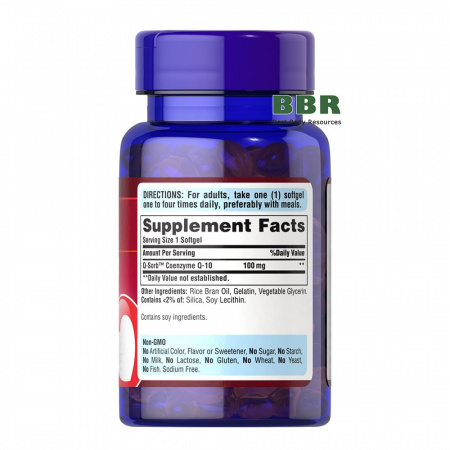 Co Q10 100mg 30 Softgels, Puritans Pride 