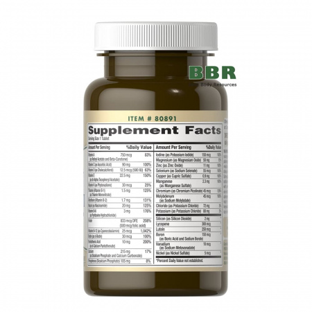 Adult 50+ Mature Multi 60 Tabs, Puritans Pride