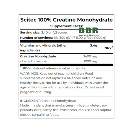 Creatine Monohydrate 300g, Scitec Nutrition