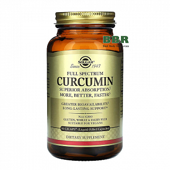 Full Spectrum Curcumin 90 Liq Caps, Solgar