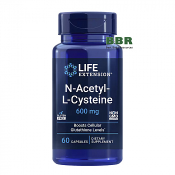 N-Acetyl L-Cysteine 600mg 60 Caps, Life Extension