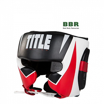 Шлем Боксерский MMA Command Full Black/Red/White, TITLE Boxing