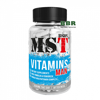 Vitamins for Man 90 Caps, MST