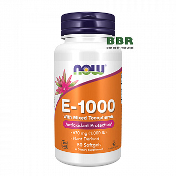 E-1000 Mixed 50 Softgels, NOW Foods