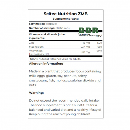ZMB6 60 caps, Scitec Nutrition