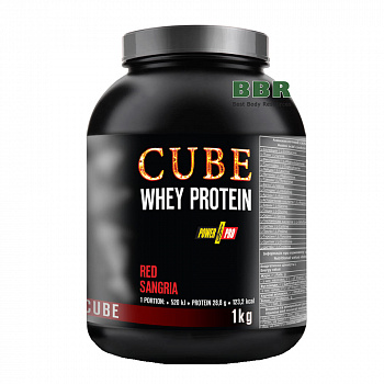 Whey Protein CUBE 1kg, PowerPro (банка)