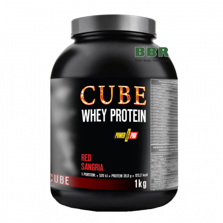 Whey Protein CUBE 1kg, PowerPro (банка)