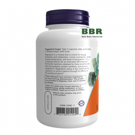 Magnesium Citrate 120 Veg Caps, NOW Foods
