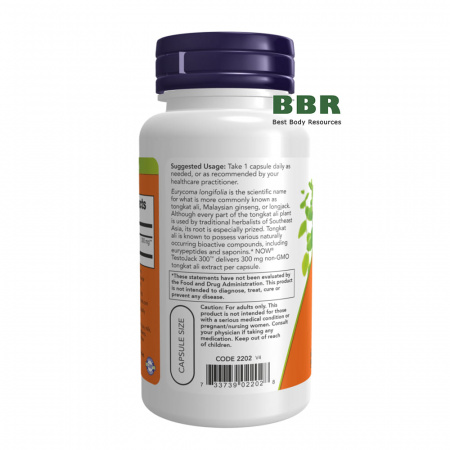 TestoJack 300 60 Caps, NOW Foods