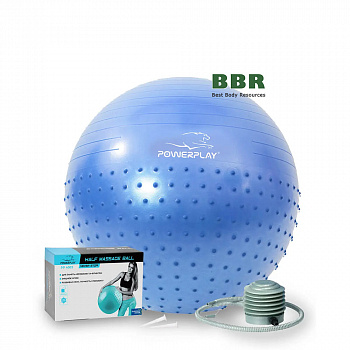 Мяч для фитнеса полумассажный PP 4003 65см, PowerPlay