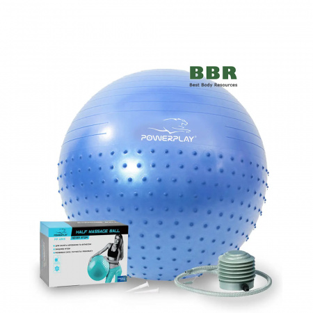 Мяч для фитнеса полумассажный PP 4003 65см, PowerPlay