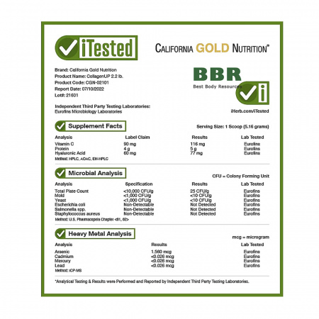 CollagenUP 1kg, California GOLD Nutrition