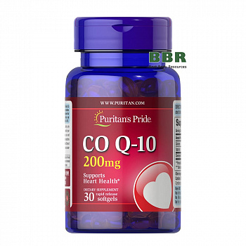 CO Q10 200mg 30 Softgels, Puritans Pride