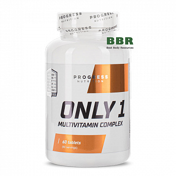 Only 1 Multivitamin Complex 60 Tabs, Progress Nutrition