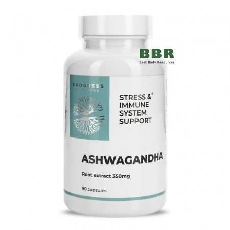 Ashwagandha Root Extract 350mg 90 Caps, Progress Nutrition