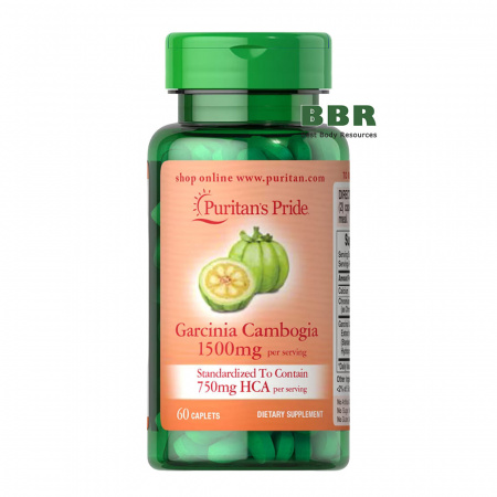 Garcinia Cambogia 1500mg per Serving 60 Tabs, Puritans Pride